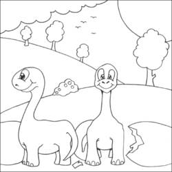 Раскраска: динозавр (Животные) #5586 - Бесплатные раскраски для печати