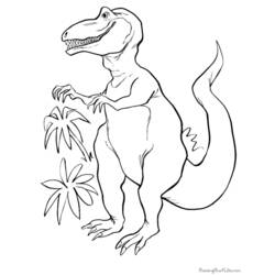 Раскраска: динозавр (Животные) #5597 - Бесплатные раскраски для печати