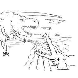 Раскраска: динозавр (Животные) #5598 - Бесплатные раскраски для печати