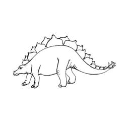 Раскраска: динозавр (Животные) #5612 - Бесплатные раскраски для печати
