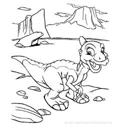 Раскраска: динозавр (Животные) #5613 - Бесплатные раскраски для печати