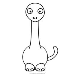 Раскраска: динозавр (Животные) #5621 - Бесплатные раскраски для печати