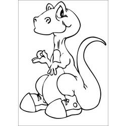 Раскраска: динозавр (Животные) #5657 - Бесплатные раскраски для печати