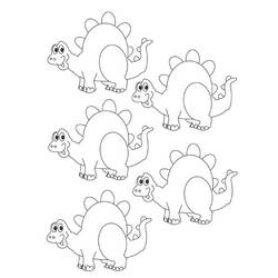 Раскраска: динозавр (Животные) #5658 - Бесплатные раскраски для печати