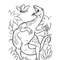 Раскраска: динозавр (Животные) #5675 - Бесплатные раскраски для печати