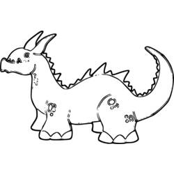 Раскраска: динозавр (Животные) #5682 - Бесплатные раскраски для печати