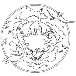 Раскраска: динозавр (Животные) #5684 - Бесплатные раскраски для печати