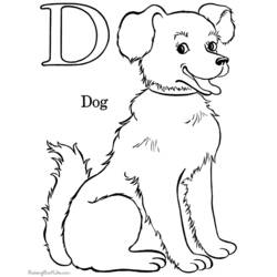 Раскраска: собака (Животные) #10 - Раскраски для печати