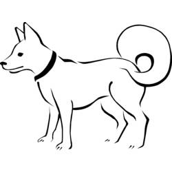 Раскраска: собака (Животные) #23 - Раскраски для печати