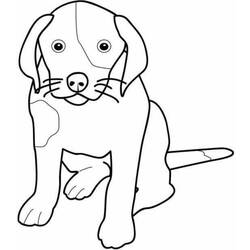 Раскраска: собака (Животные) #3 - Раскраски для печати