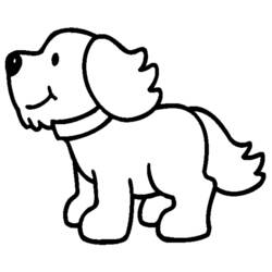Раскраски: собака - Раскраски для печати