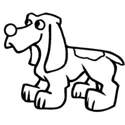 Раскраска: собака (Животные) #3100 - Бесплатные раскраски для печати