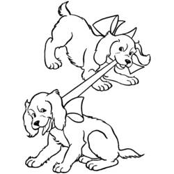 Раскраска: собака (Животные) #3104 - Бесплатные раскраски для печати