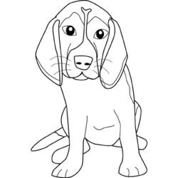 Раскраска: собака (Животные) #3105 - Бесплатные раскраски для печати