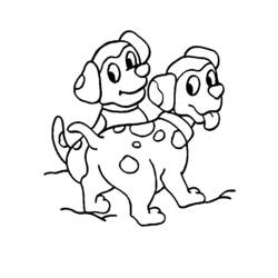Раскраска: собака (Животные) #3112 - Бесплатные раскраски для печати