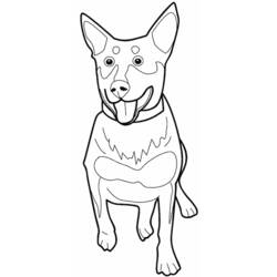 Раскраска: собака (Животные) #3113 - Бесплатные раскраски для печати