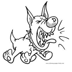 Раскраска: собака (Животные) #3148 - Бесплатные раскраски для печати