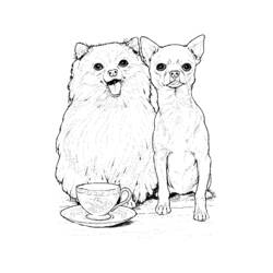 Раскраска: собака (Животные) #3189 - Бесплатные раскраски для печати