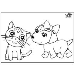 Раскраска: собака (Животные) #3193 - Бесплатные раскраски для печати