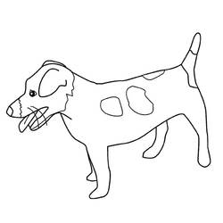 Раскраска: собака (Животные) #3209 - Бесплатные раскраски для печати