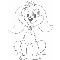 Раскраска: собака (Животные) #3210 - Бесплатные раскраски для печати