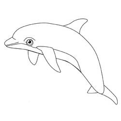 Раскраска: дельфин (Животные) #5096 - Бесплатные раскраски для печати