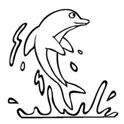 Раскраска: дельфин (Животные) #5103 - Бесплатные раскраски для печати