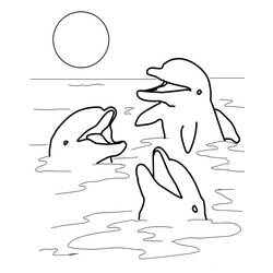 Раскраска: дельфин (Животные) #5104 - Раскраски для печати