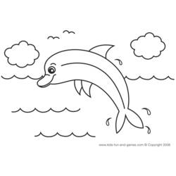 Раскраска: дельфин (Животные) #5105 - Раскраски для печати