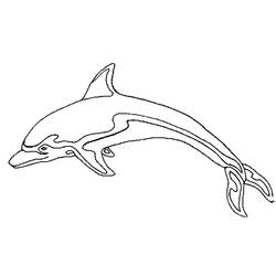 Раскраска: дельфин (Животные) #5123 - Бесплатные раскраски для печати