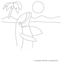 Раскраска: дельфин (Животные) #5133 - Бесплатные раскраски для печати
