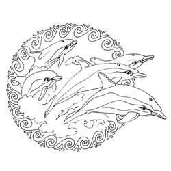 Раскраска: дельфин (Животные) #5141 - Раскраски для печати