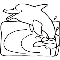 Раскраска: дельфин (Животные) #5144 - Бесплатные раскраски для печати