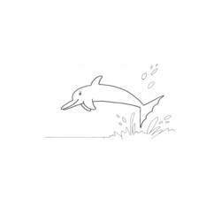 Раскраска: дельфин (Животные) #5148 - Бесплатные раскраски для печати