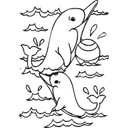 Раскраска: дельфин (Животные) #5150 - Бесплатные раскраски для печати