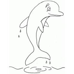 Раскраска: дельфин (Животные) #5155 - Раскраски для печати