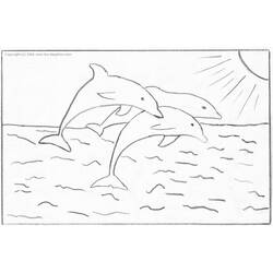 Раскраска: дельфин (Животные) #5173 - Бесплатные раскраски для печати