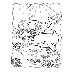 Раскраска: дельфин (Животные) #5184 - Бесплатные раскраски для печати