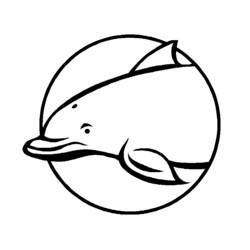 Раскраска: дельфин (Животные) #5185 - Бесплатные раскраски для печати