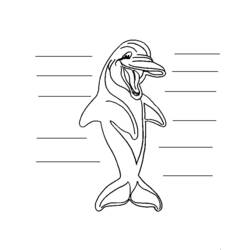 Раскраска: дельфин (Животные) #5192 - Бесплатные раскраски для печати