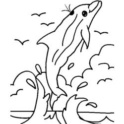 Раскраска: дельфин (Животные) #5199 - Бесплатные раскраски для печати