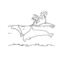Раскраска: дельфин (Животные) #5205 - Бесплатные раскраски для печати