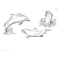 Раскраска: дельфин (Животные) #5230 - Бесплатные раскраски для печати