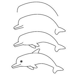 Раскраска: дельфин (Животные) #5274 - Раскраски для печати