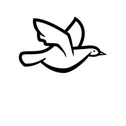 Раскраска: голубь (Животные) #3926 - Бесплатные раскраски для печати