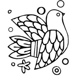 Раскраска: голубь (Животные) #4040 - Бесплатные раскраски для печати