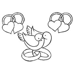 Раскраска: голубь (Животные) #4042 - Раскраски для печати