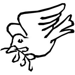 Раскраска: голубь (Животные) #4049 - Бесплатные раскраски для печати
