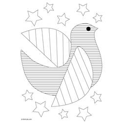 Раскраска: голубь (Животные) #4061 - Бесплатные раскраски для печати
