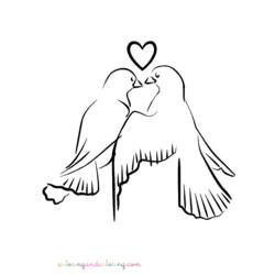 Раскраска: голубь (Животные) #4080 - Раскраски для печати
